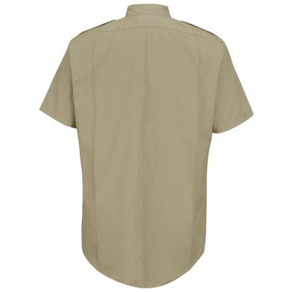 Horace Small Men's New Dimension® Poplin Short Sleeve Shirt - Silver Tan