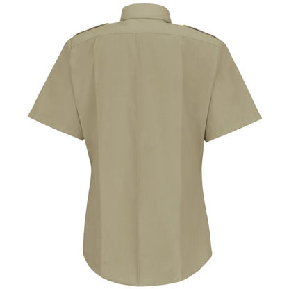 Horace Small Women's New Dimension® Poplin Short Sleeve Shirt - Silver Tan