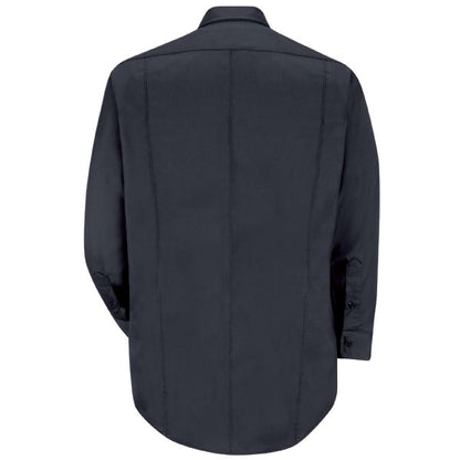 Horace Small New Dimension® Concealed Button Front Long Sleeve Shirt - Dark Navy