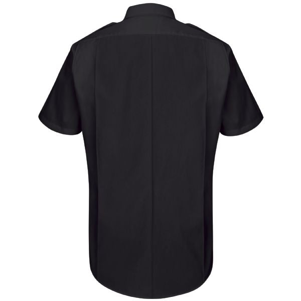 Horace Small Men's New Dimension® Plus Short Sleeve Poplin Shirt -  Dark Navy