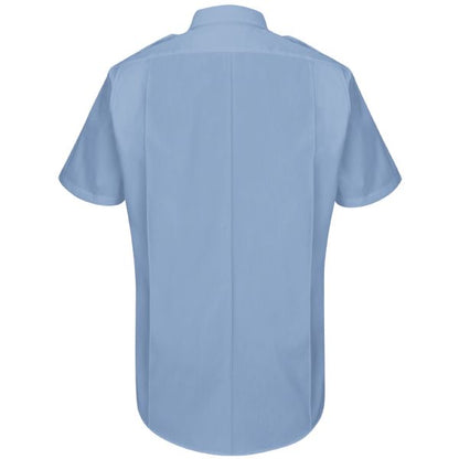 Horace Small Men's New Dimension® Plus Short Sleeve Poplin Shirt -  Light Blue