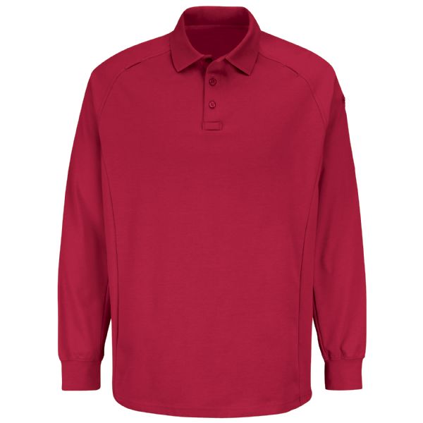 Horace Small New Dimension® Long Sleeve Polo - Red