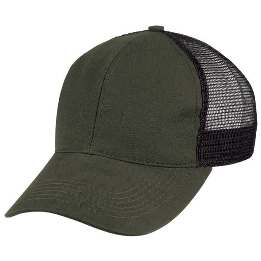Horace Small Twill/Mesh Ball Cap - Earth Green