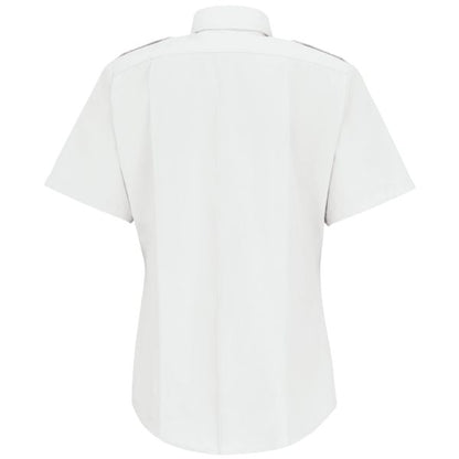 Horace Small Women's New Dimension® Poplin Short Sleeve Shirt - White