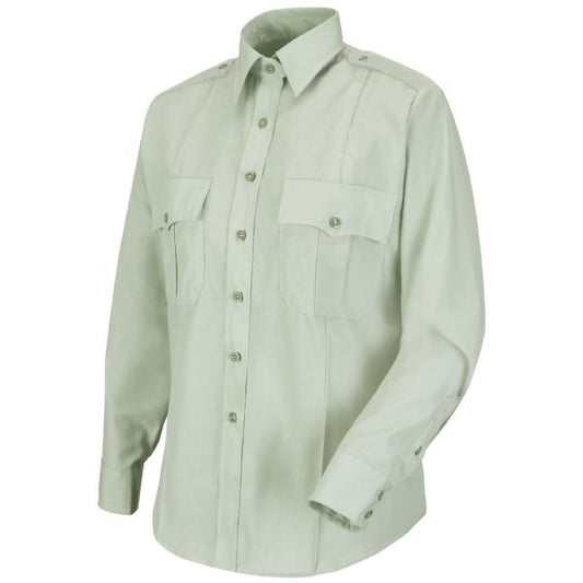 Horace Small Men's New Dimension® Poplin Long Sleeve Shirt - Light Green