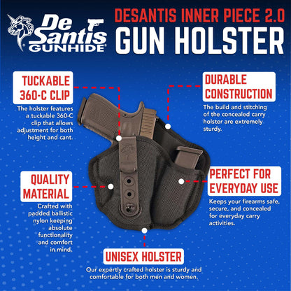 DeSantis GunHide Inner Piece® 2.0, Beretta Make, Black