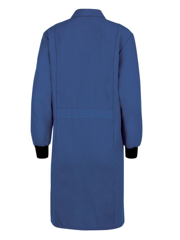 Bulwark Women's FR Lab Coat with Knit Cuffs - Royal Blue