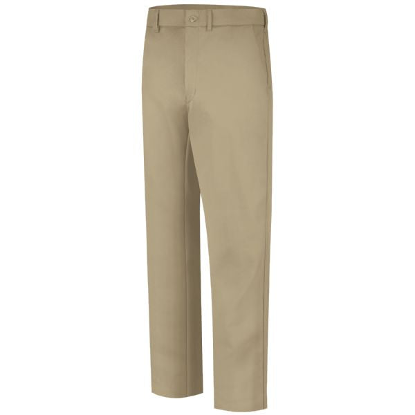 Bulwark Men's Midweight Excel FR Work Pant - Khaki and Visual Green