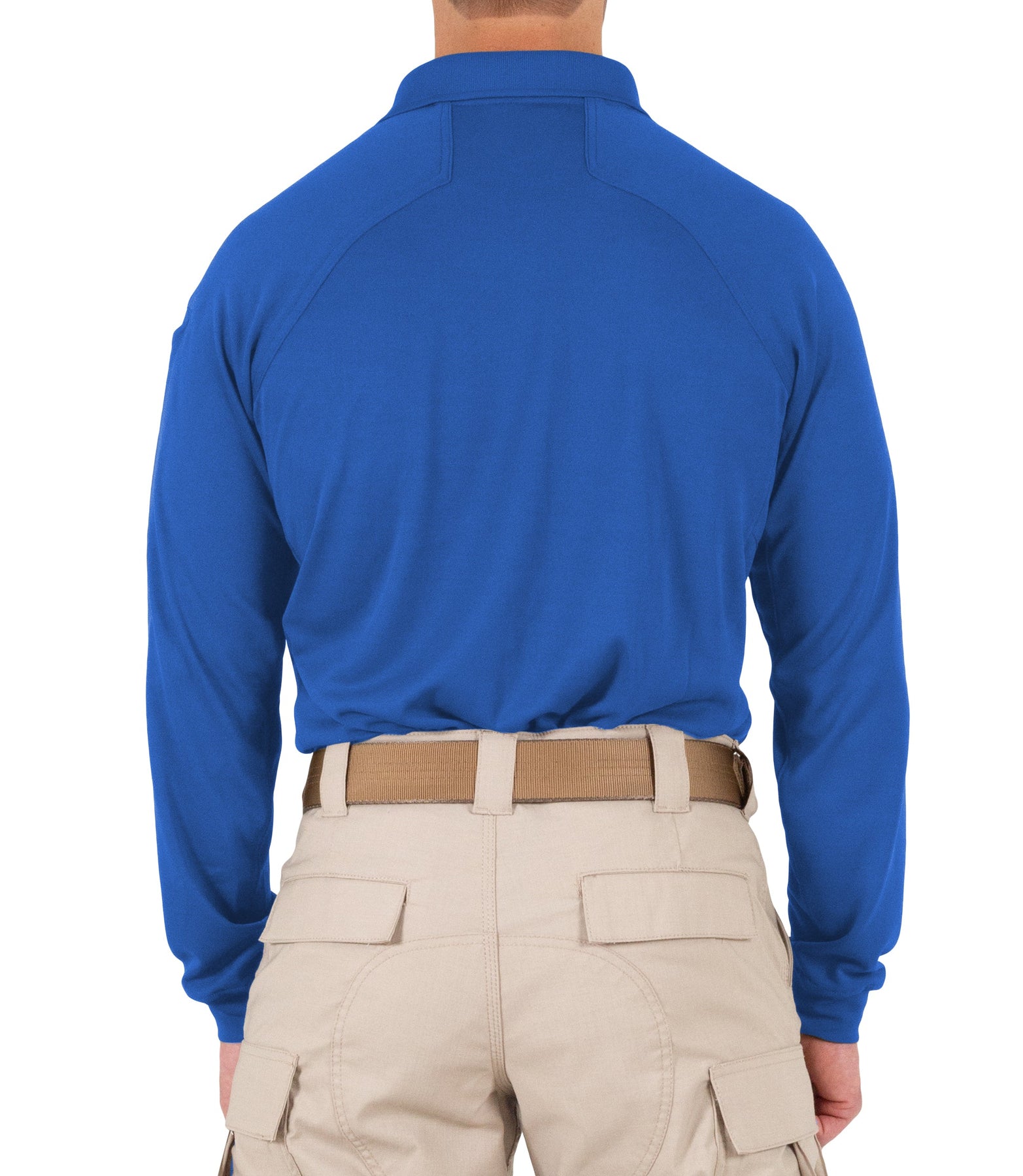 First Tactical Men's Performance Long Sleeve Polo - Academy Blue
