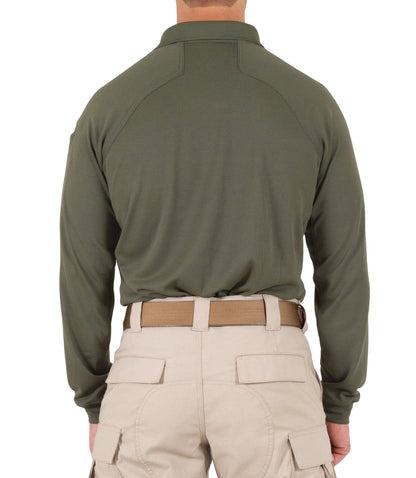 First Tactical Men's Performance Long Sleeve Polo - OD Green