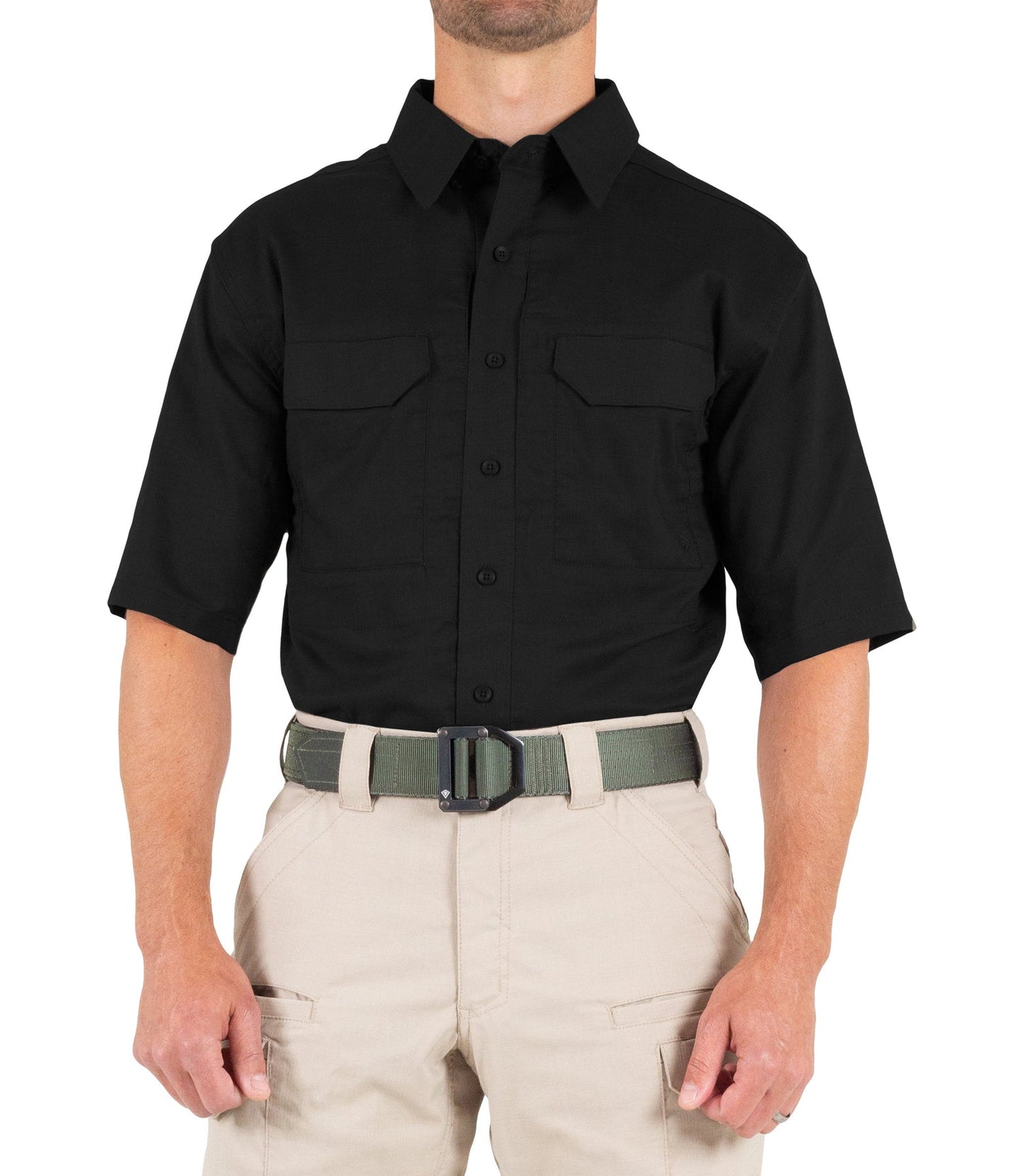 First Tactical Men's V2 Tactical Short Sleeve Shirt - Black
