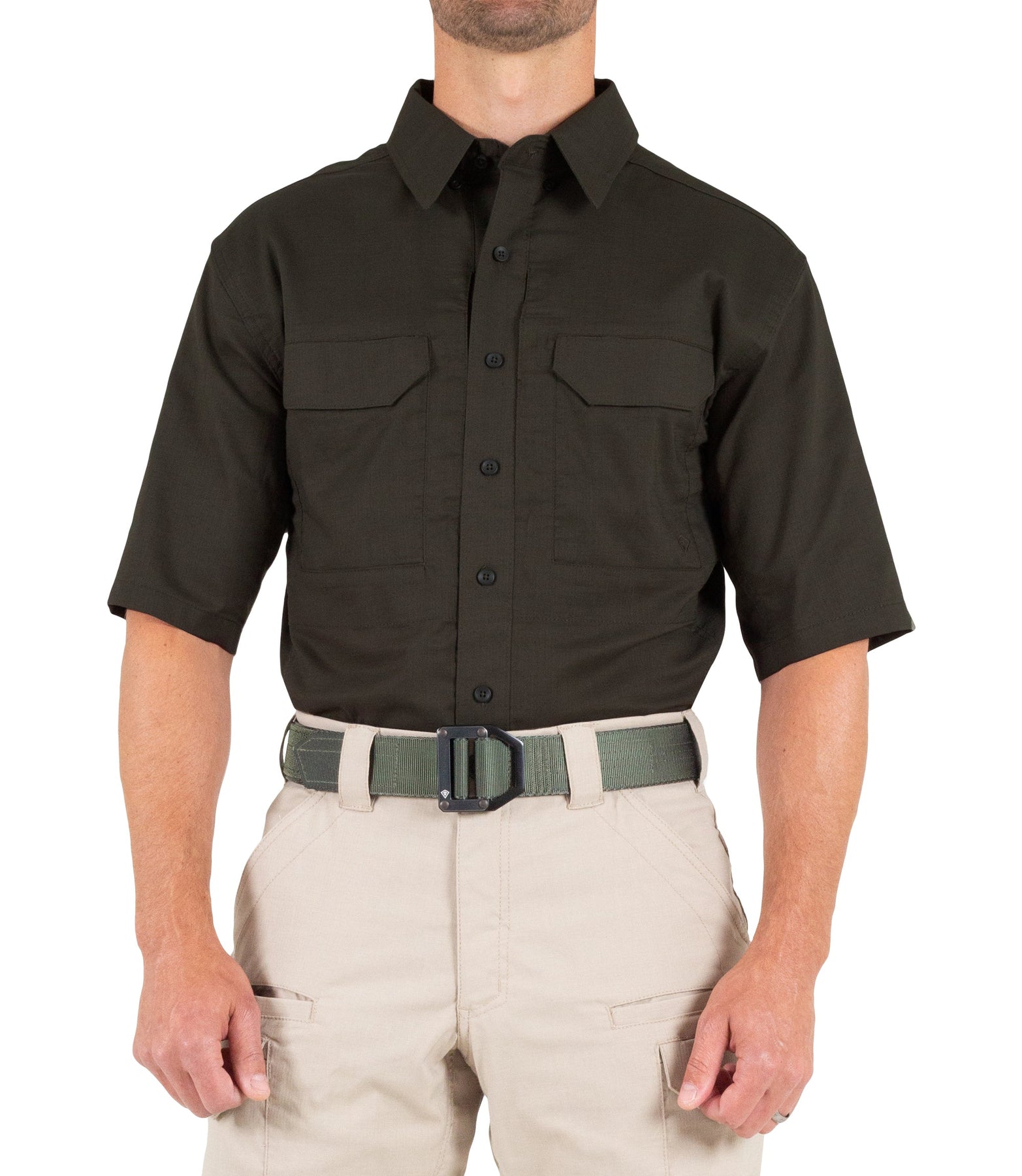 First Tactical Men's V2 Tactical Short Sleeve Shirt - Kodiak Brown