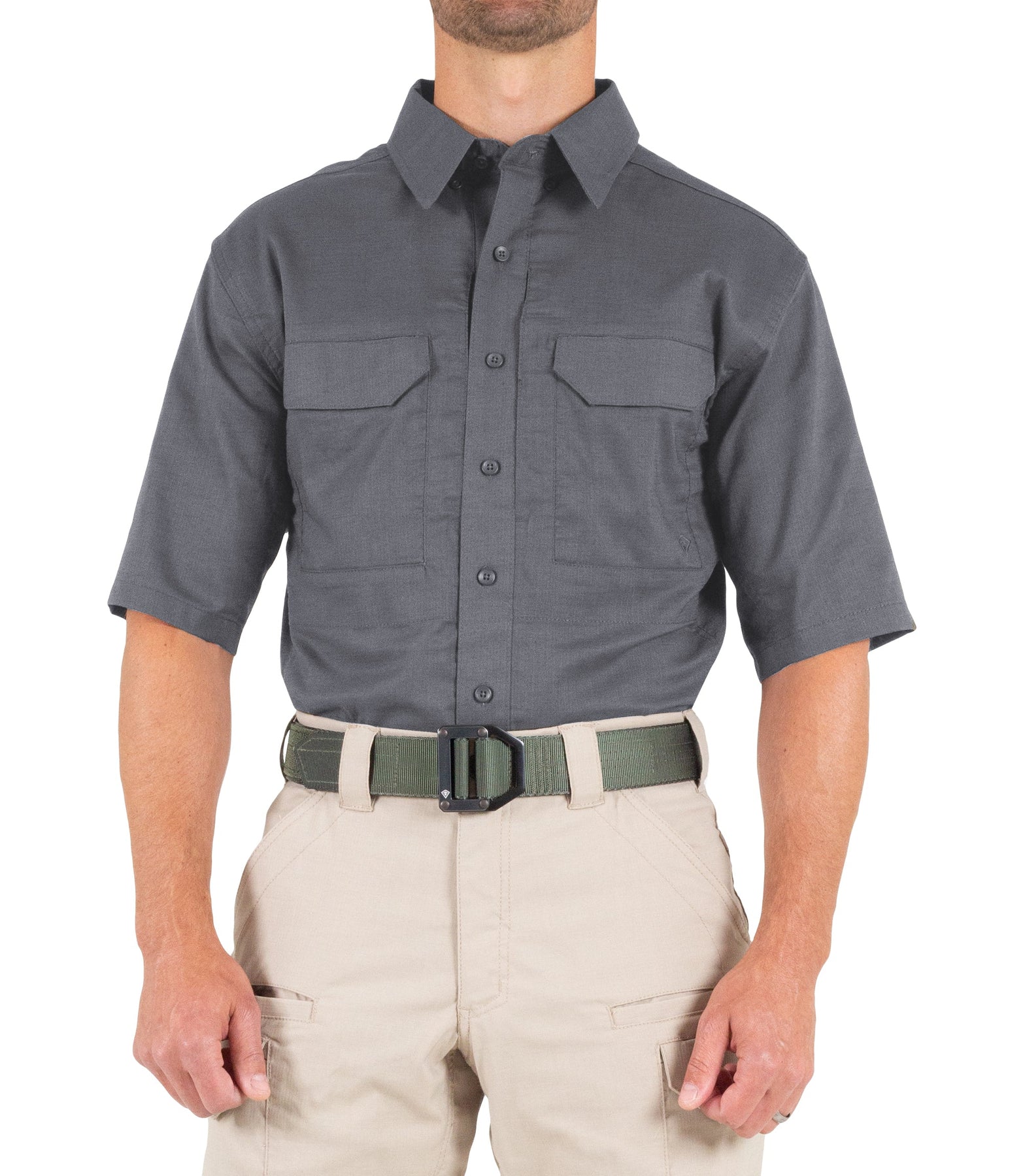 First Tactical Men's V2 Tactical Short Sleeve Shirt - Wolf Grey