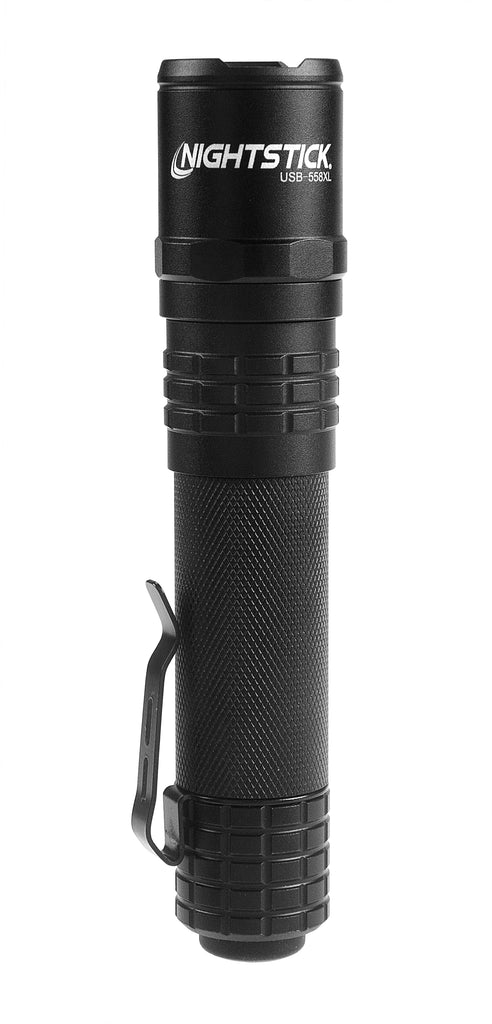 Night Stick USB Rechargeable Tactical Flashlight - Black
