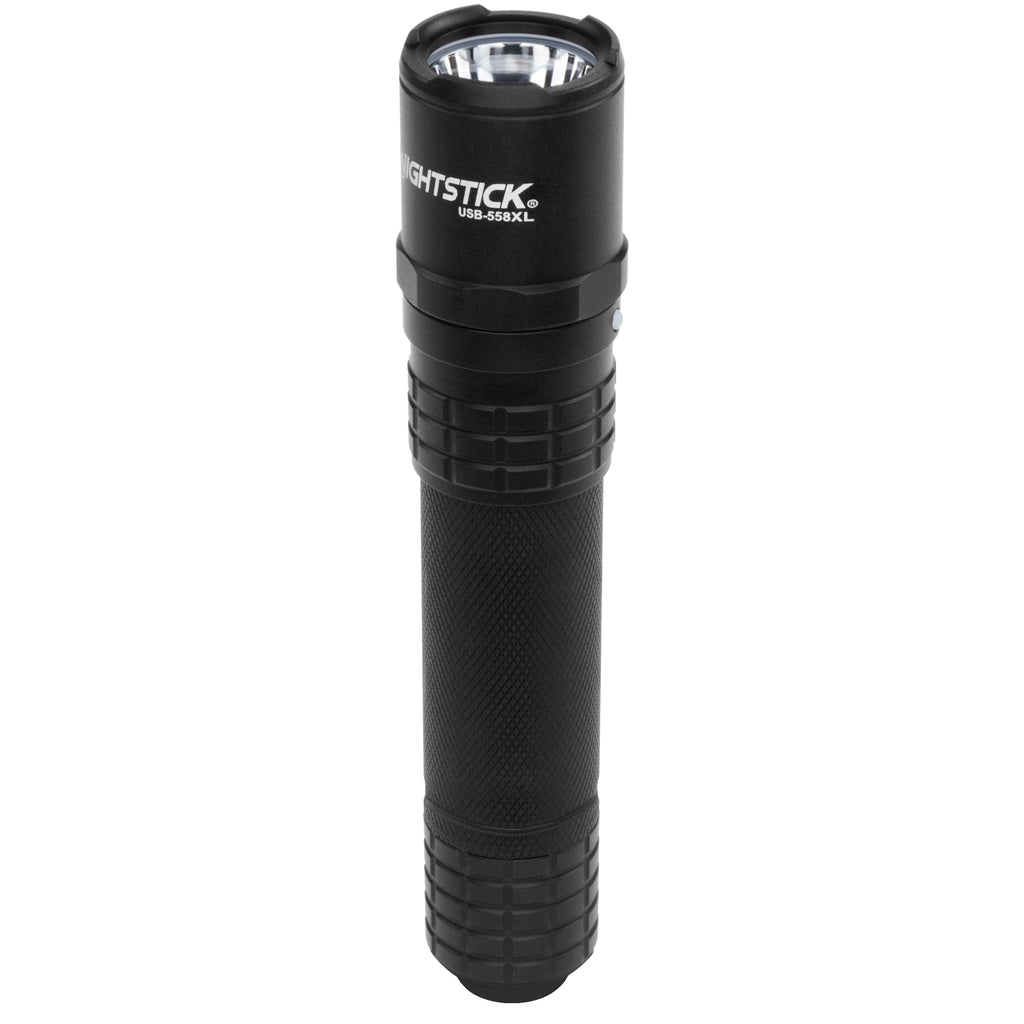 Night Stick USB Rechargeable Tactical Flashlight - Black