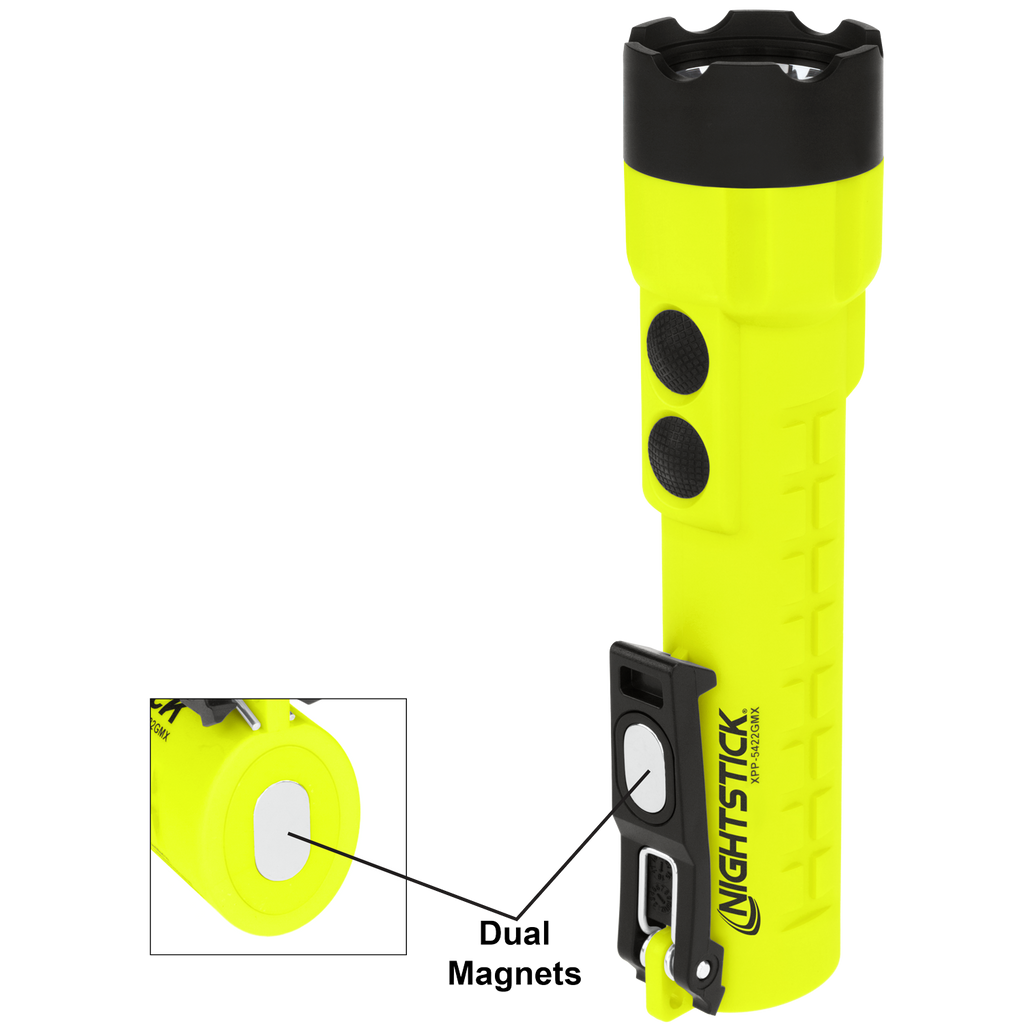 Night Stick X-Series Intrinsically-Safe Dual-Light Flashlight w/ Dual Magnets