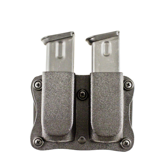 DeSantis GunHide QUANTICO DOUBLE MAG POUCH, Beretta Make, Black with Ambidextrous Fit