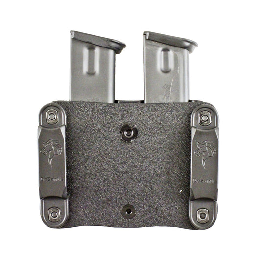 DeSantis GunHide QUANTICO DOUBLE MAG POUCH, Beretta Make, Black with Ambidextrous Fit