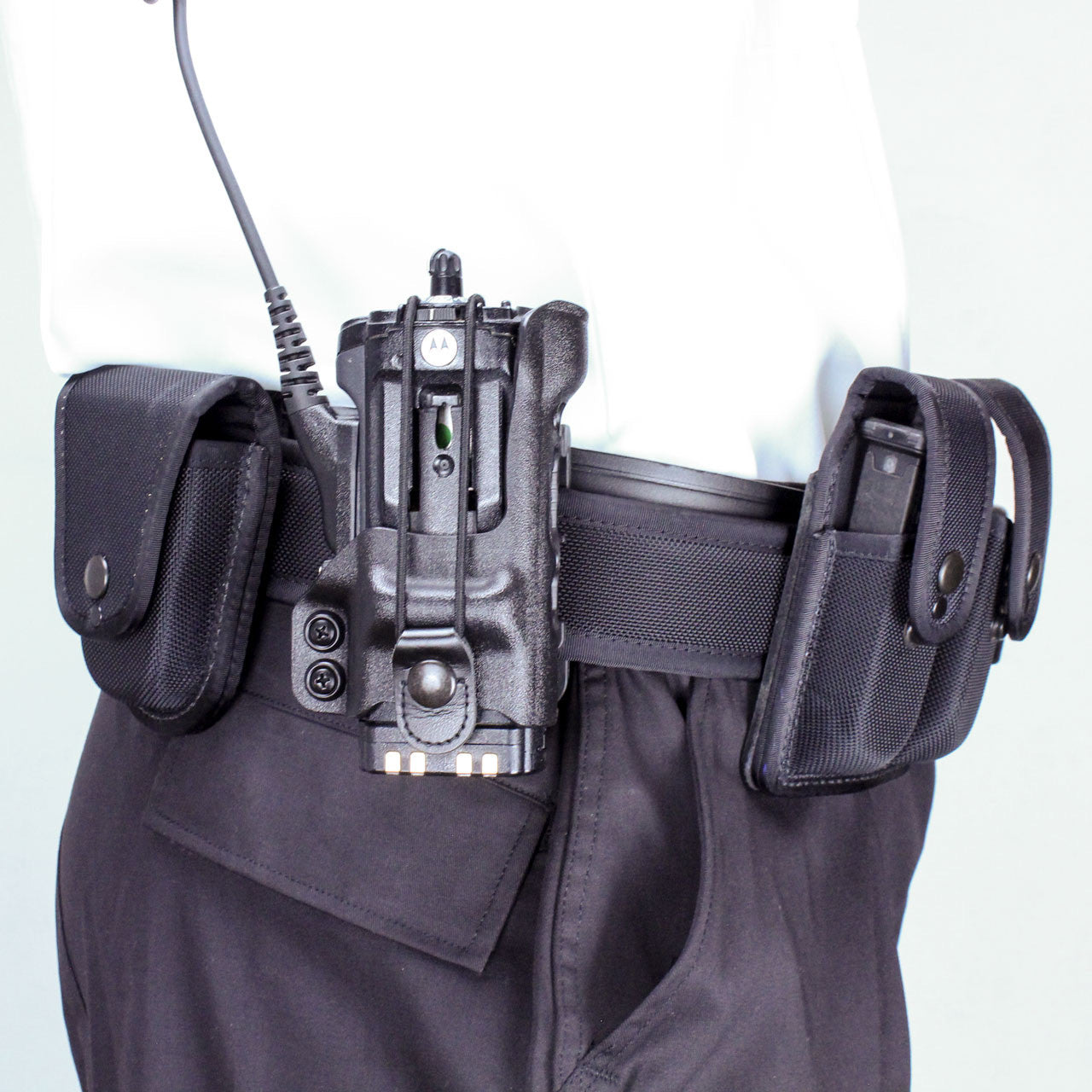 DeSantis GunHide RADIO TENDER, Black Closure Hardware, Black with Ambidextrous Fit