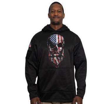 Rothco Bearded Skull Concealed Carry Hoodie - Black