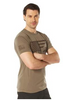 Rothco USMC Eagle, Globe, & Anchor Moisture Wicking T-Shirt- Coyote Brown