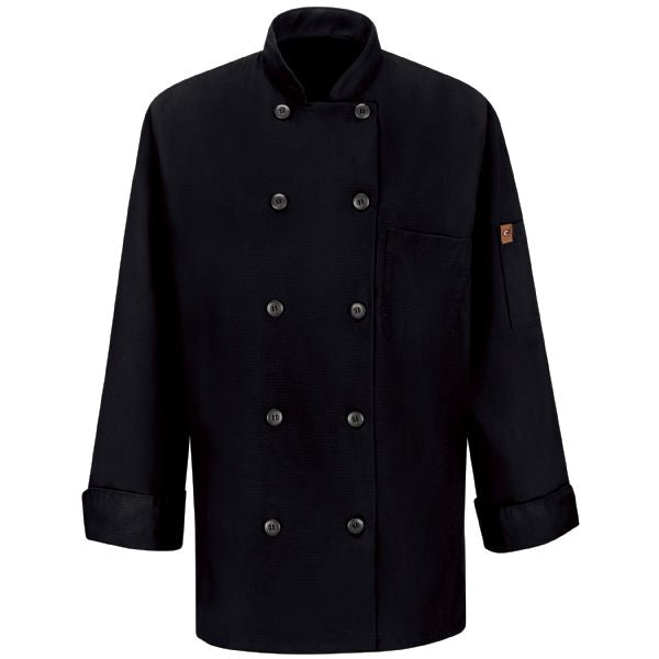 Red Kap Women's Chef Coat with OilBlok + MIMIX®