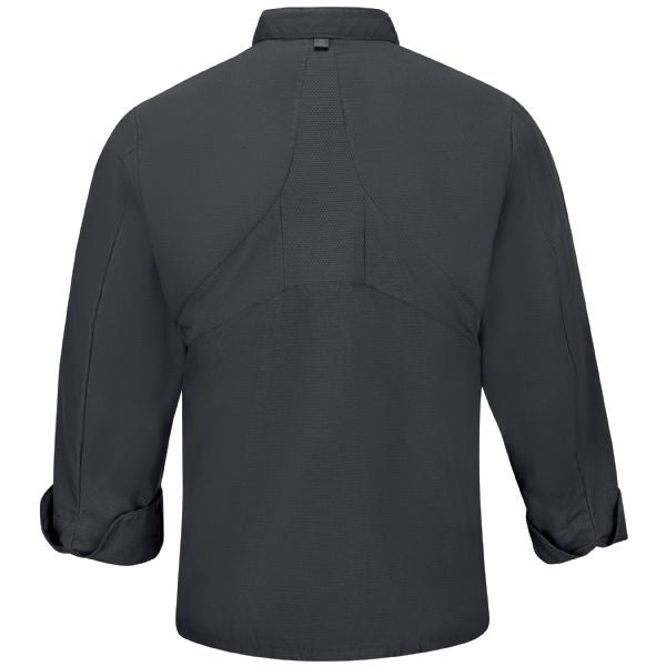 Red Kap Men's Chef Coat with OilBlok + MIMIX®