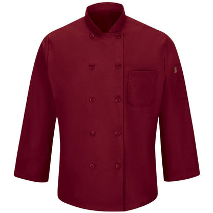 Red Kap Men's Chef Coat with OilBlok + MIMIX®