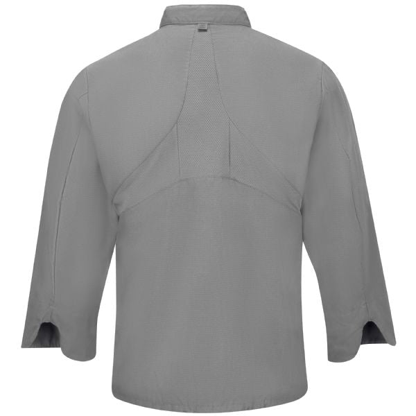 Red Kap Men's Chef Coat with OilBlok + MIMIX®