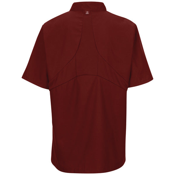 Red Kap Women's Short Sleeve Chef Coat with OilBlok + MIMIX®