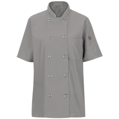 Red Kap Women's Short Sleeve Chef Coat with OilBlok + MIMIX®