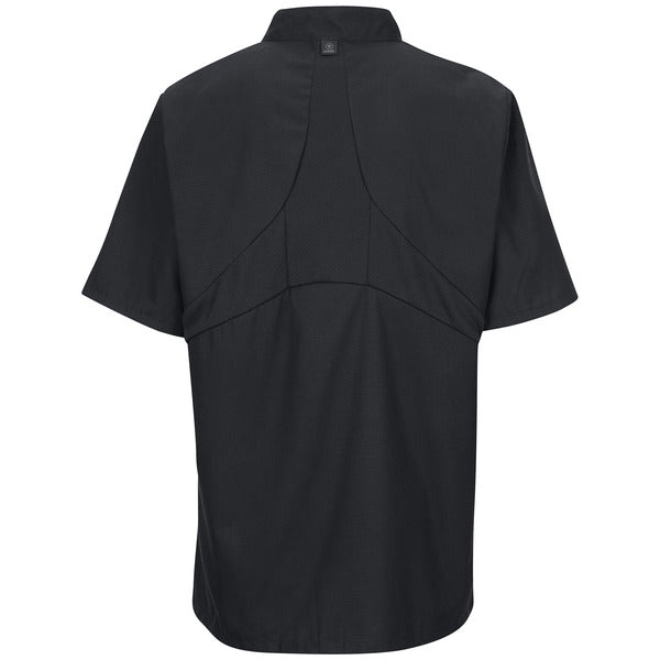 Red Kap Men's Short Sleeve Chef Coat with OilBlok + MIMIX®