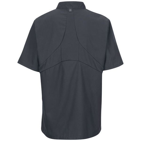 Red Kap Men's Short Sleeve Chef Coat with OilBlok + MIMIX®