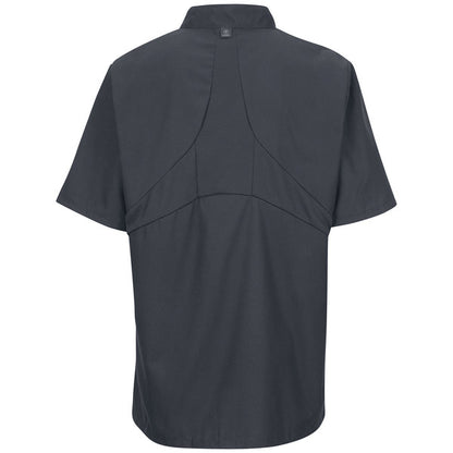 Red Kap Men's Short Sleeve Chef Coat with OilBlok + MIMIX®