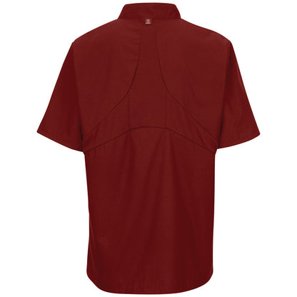 Red Kap Men's Short Sleeve Chef Coat with OilBlok + MIMIX®