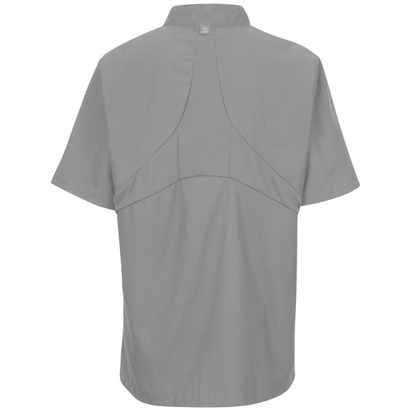 Red Kap Men's Short Sleeve Chef Coat with OilBlok + MIMIX®
