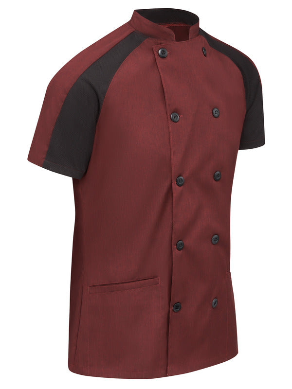 Red Kap Women's Airflow Raglan Chef Coat with OilBlok