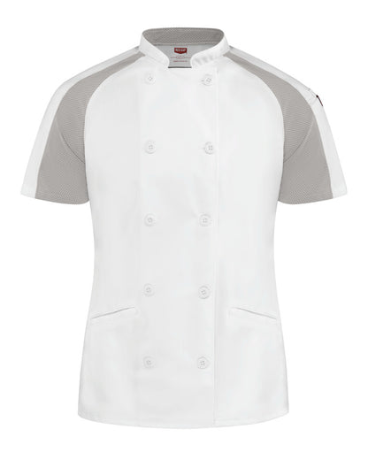 Red Kap Women's Airflow Raglan Chef Coat with OilBlok
