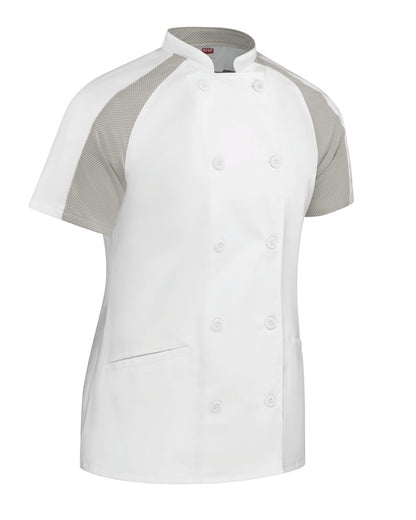 Red Kap Women's Airflow Raglan Chef Coat with OilBlok
