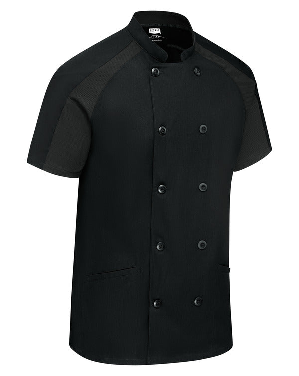 Red Kap Women's Airflow Raglan Chef Coat with OilBlok
