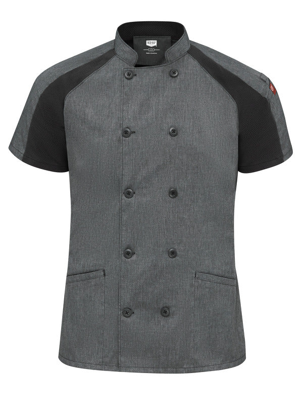Red Kap Women's Airflow Raglan Chef Coat with OilBlok