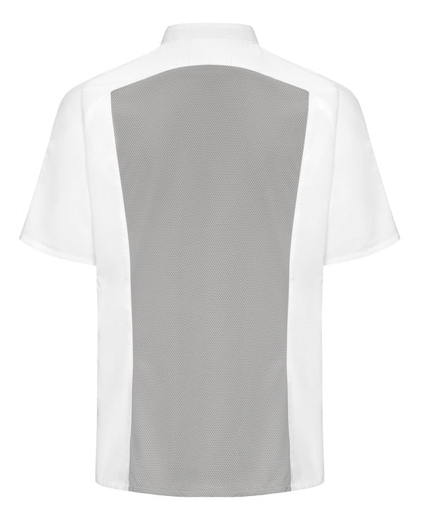 Red Kap Men's Airflow Raglan Chef Coat with OilBlok