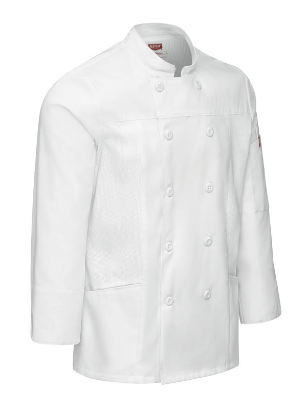Red Kap Women's Deluxe Airflow Chef Coat