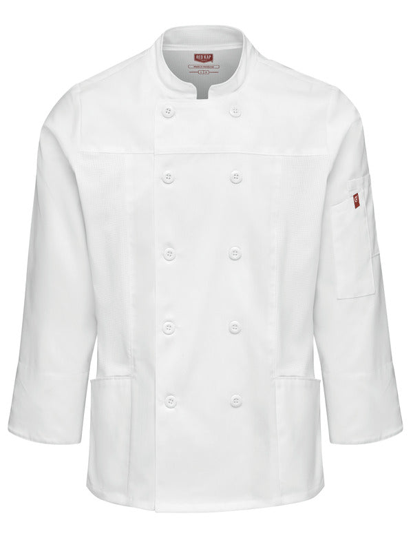 Red Kap Women's Deluxe Airflow Chef Coat