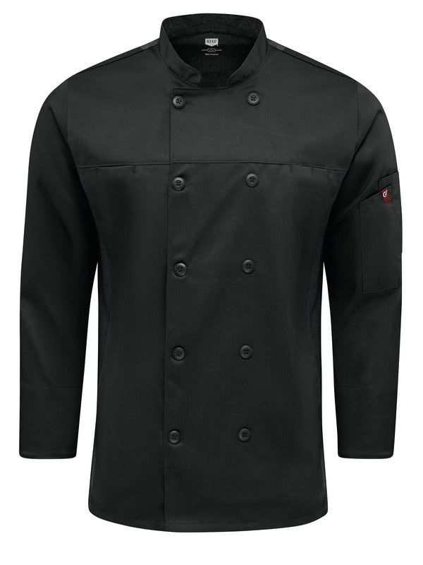 Red Kap Men's Deluxe Airflow Chef Coat