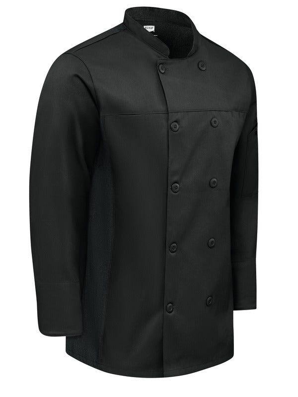 Red Kap Men's Deluxe Airflow Chef Coat