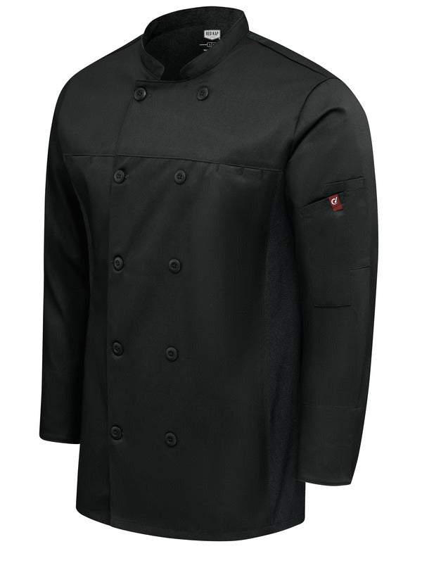 Red Kap Men's Deluxe Airflow Chef Coat