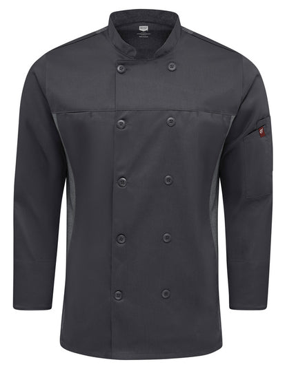 Red Kap Men's Deluxe Airflow Chef Coat
