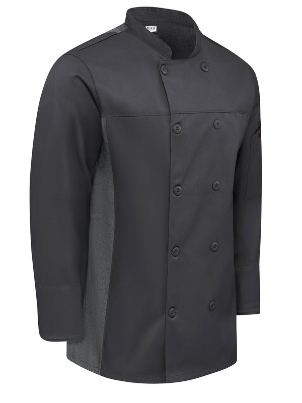 Red Kap Men's Deluxe Airflow Chef Coat
