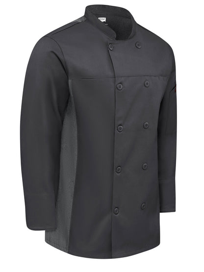 Red Kap Men's Deluxe Airflow Chef Coat